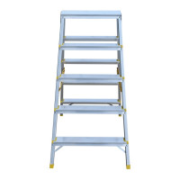 Алюминиевая двухсторонняя стремянка Алюмет с анодированным покрытием 2х5 ступеней. Серия APD 9205