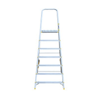 Алюминиевая стремянка Алюмет с анодированным покрытием профессиональная 7 ступеней. Серия APA 7007