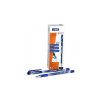 Шариковая ручка Linc GLYСER 0,7 мм синий резиновый грип 1300RF/blue