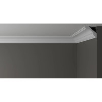 Потолочный карниз Decor-Dizayn ударопрочный влагостойкий под покраску 69Х65Х2000 мм DD17