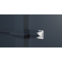 Стеновой молдинг Decor-Dizayn ударопрочный влагостойкий под покраску 40Х19Х2000 мм DD002