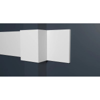 Стеновой молдинг Decor-Dizayn ударопрочный влагостойкий под покраску 99Х8Х2000 мм DD12