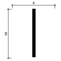 Стеновой молдинг Decor-Dizayn ударопрочный влагостойкий под покраску 99Х8Х2000 мм DD12