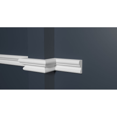 Стеновой молдинг Decor-Dizayn ударопрочный влагостойкий под покраску 35Х20Х2000 мм DD607