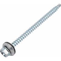 Кровельные саморезы ВИРТУОЗ 4,8х75 мм, цинк 100 шт 600-31488