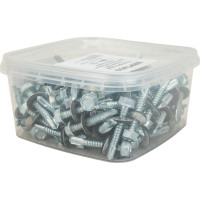 Кровельные саморезы ВИРТУОЗ 6,3х38 мм, цинк 100 шт 600-74379