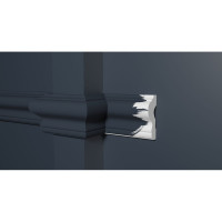 Стеновой молдинг Decor-Dizayn ударопрочный влагостойкий под покраску 60Х25Х2000 мм DD302