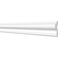 Стеновой молдинг Decor-Dizayn ударопрочный влагостойкий под покраску 60Х25Х2000 мм DD302