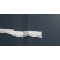 Стеновой молдинг Decor-Dizayn ударопрочный влагостойкий под покраску 30Х16Х2000 мм DD609