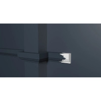 Стеновой молдинг Decor-Dizayn ударопрочный влагостойкий под покраску 30Х16Х2000 мм DD609