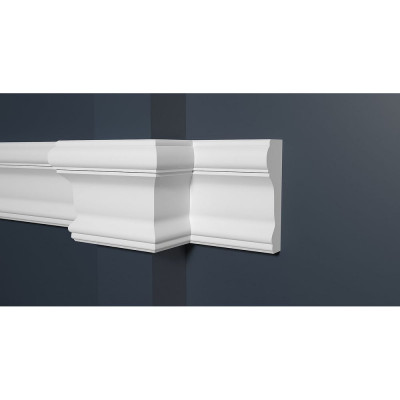 Стеновой молдинг Decor-Dizayn ударопрочный влагостойкий под покраску 84Х26Х2000 мм 147A
