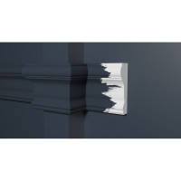 Стеновой молдинг Decor-Dizayn ударопрочный влагостойкий под покраску 84Х26Х2000 мм 147A