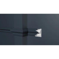 Стеновой молдинг Decor-Dizayn ударопрочный влагостойкий под покраску 42Х16Х2000 мм DD301
