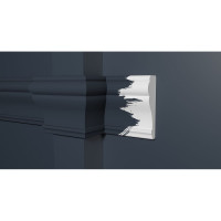 Стеновой молдинг Decor-Dizayn ударопрочный влагостойкий под покраску 85Х25Х2000 мм 152A