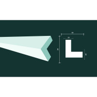 Стеновой уголок Decor-Dizayn ударопрочный влагостойкий под покраску 30Х30Х2000 мм DD803