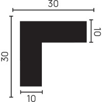 Стеновой уголок Decor-Dizayn ударопрочный влагостойкий под покраску 30Х30Х2000 мм DD803