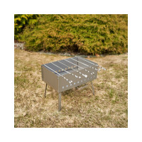 Складной мангал СОКОЛ 40х25х14.5 см, 1.5 мм, с 6 шампурами, в чехле 62-0063