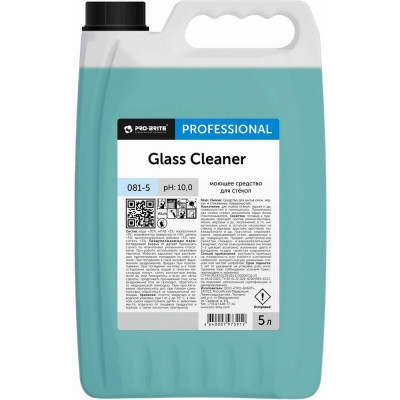 Средство PRO-BRITE GLASS CLEANER для мытья окон зеркал и стеклянных поверхностей 5 л 081-5
