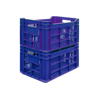 Ящик Тара.ру п/э 500х300х264 с перфорацией, синий 01541