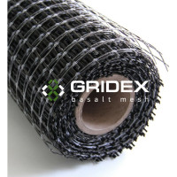 Сетка базальтовая кладочная ГРИДЕКС Универсал ( ячейка 25x25 рулон 1мх50м) ГУ 1-50Л