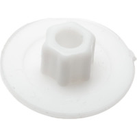 Заглушка под конфирмат ВИРТУОЗ белая, 50 шт. 43283