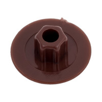 Заглушка под конфирмат ВИРТУОЗ махагон, 50 шт. 43382