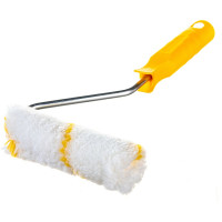 Малярный мини-валик РемоКолор с рукояткой Гирпан, ось 6мм, D15мм, 100мм, 06-4-521