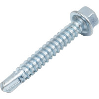 Кровельный саморез КРЕП-КОМП цинк 7мкм, без шайбы, 5,5х38, фасовка 300 шт. скбш5538ф