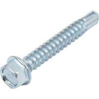 Кровельный саморез КРЕП-КОМП цинк 7мкм, без шайбы, 5,5х38, фасовка 300 шт. скбш5538ф