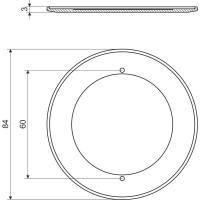 Круглая крышка коробки KOPOS (комплект 100 штук) V 68_HA
