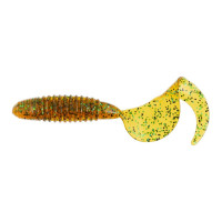 Съедобные искусственные твистеры LUCKY JOHN LJ Pro Series CRUSHER GRUB 3,9in, цвет PA19, 5шт. 140157-PA19