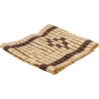 Накидка на сиденье Nova Bright с подголовником, бамбуковая, плоские пластины, 120х43 см 44178