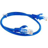 Патч-корд ExeGate UTP-RJ45-RJ45-5e-0,5M-BL, UTP, cat.5e, 0.5м, синий 172877