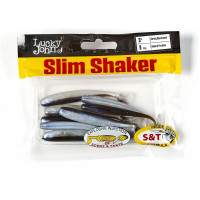 Съедобные искусственные виброхвосты LUCKY JOHN LJ Pro Series SLIM SHAKER 3in, цвет  T46, 9шт. 140182-T46