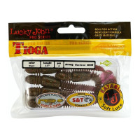 Съедобные искусственные виброхвосты LUCKY JOHN LJ Pro Series TIOGA 3.9in, цвет S14, 5шт. 140104-S14
