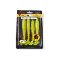 Съедобные искусственные виброхвосты LUCKY JOHN LJ Pro Series TIOGA FAT 4.5in, цвет 071, 4шт. 140147-071