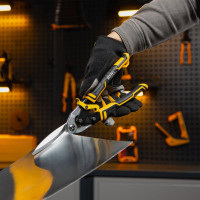 Ножницы по металлу Denzel 315мм, прямой проходной рез, сталь-CrMo, трехкомп.рук-ки 78373