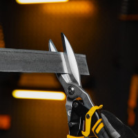 Ножницы по металлу Denzel 315мм, прямой проходной рез, сталь-CrMo, трехкомп.рук-ки 78373