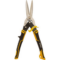 Ножницы по металлу Denzel 315мм, прямой проходной рез, сталь-CrMo, трехкомп.рук-ки 78373