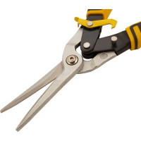 Ножницы по металлу Denzel 315мм, прямой проходной рез, сталь-CrMo, трехкомп.рук-ки 78373