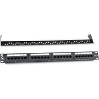Патч-панель Cabeus 1U, 24 порта, RJ-45, категория 5e, PL-24-Cat.5e-Dual