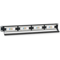 Патч-панель Cabeus 1U, 24 порта, RJ-45, категория 5e, PL-24-Cat.5e-Dual