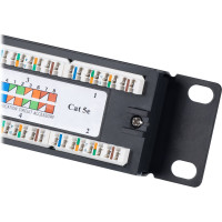 Патч-панель Cabeus 1U, 24 порта, RJ-45, категория 5e, PL-24-Cat.5e-Dual