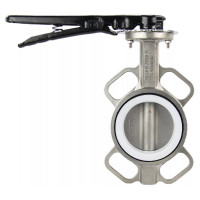 Дисковый поворотный затвор DN.ru 316L-316L-PTFE Ду40 Ру16 с рукояткой D050-01700