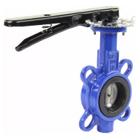 Поворотный дисковый затвор DN.ru WCB-316L-NBR Ду250 Ру16 с рукояткой D050-02164