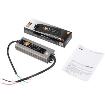 Блок питания для светодиодной ленты Jazzway 60Вт 5А 12В IP67 BSPS влагозащитный 3329273A