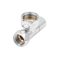 Угловой кран-вентиль SG, ручка колпак, хром, 1х3/4 г/г, 2 шт 8511SCH1005/2