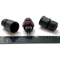 Водостойкий 6-полюсный разъем TTAF Elektronik 250V 25A IP68 WPI-0602M25