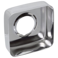 Чашка декоративная (отражатель) MasterProf 3/4" квадрат средний (нержавеющая сталь, хром), MP-У ИС.131442
