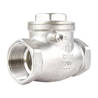 Клапан обратный SCV-316 2″ Ду50 DN.ru Ру16 муфтовый, поворотный, нержавеющая сталь D100-00498